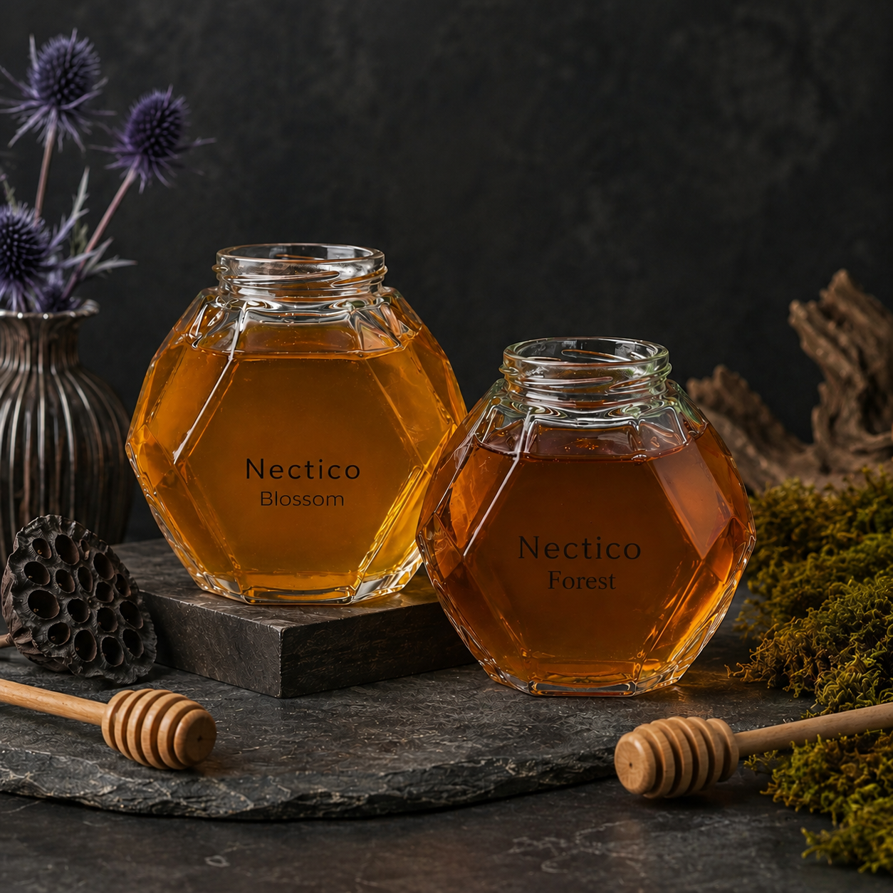 NECTICO Forest and Blossom jars